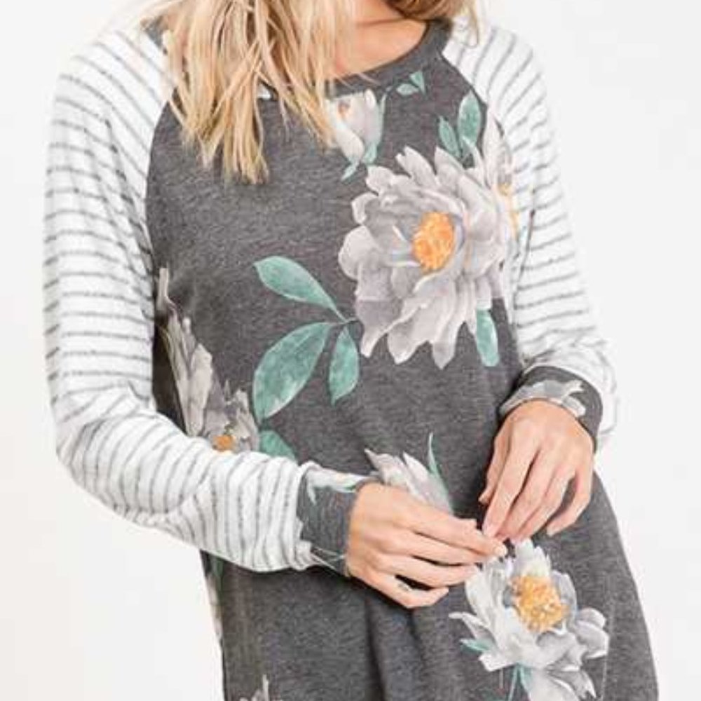Raglan Floral Shirt